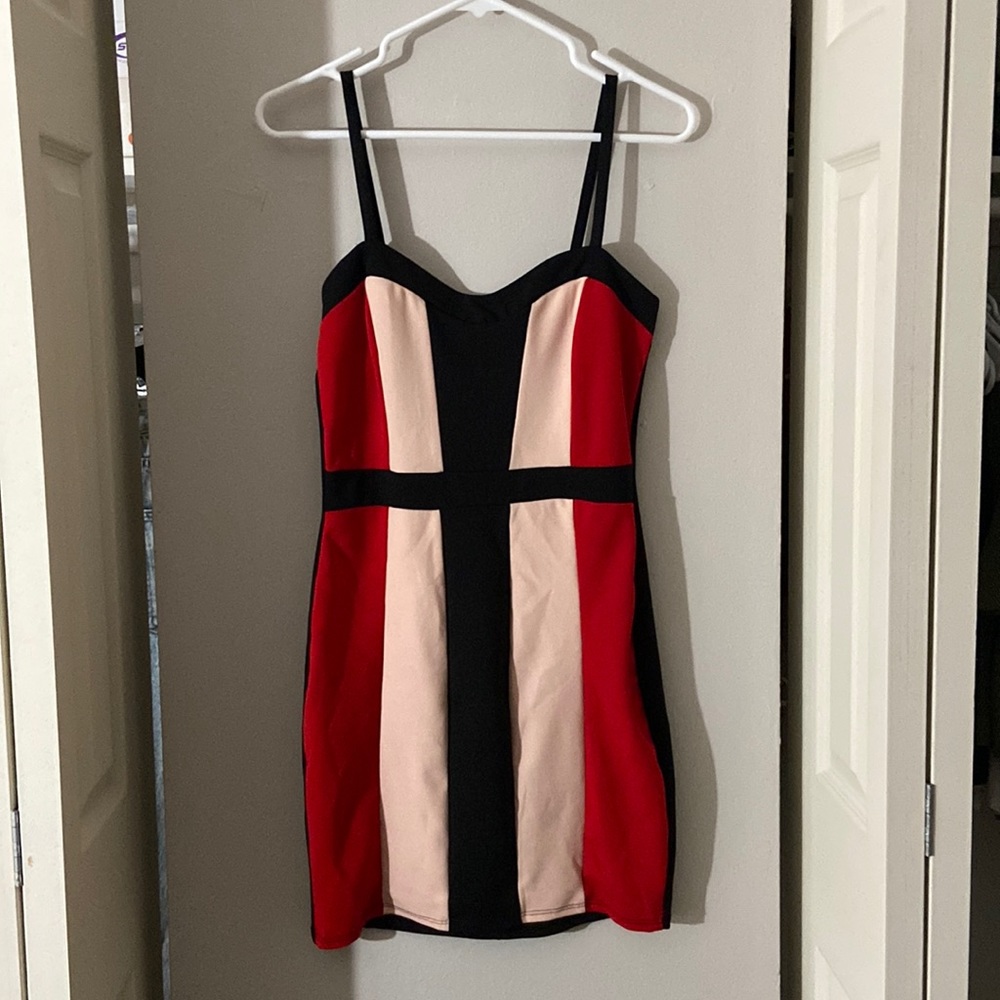 Colorblock Mini Dress